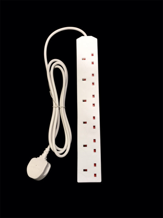 6 Gang Power Extension Lead - 5m image 0