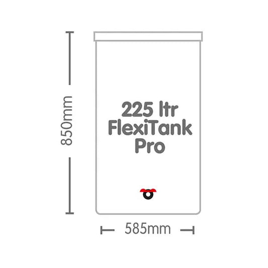 FlexiTank PRO White - 225 Litres
