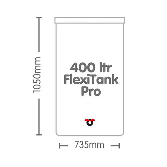 FlexiTank PRO White - 400 Litres
