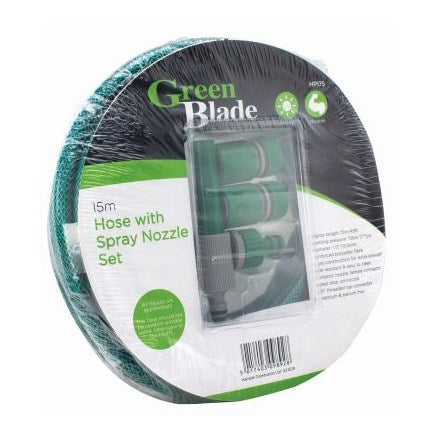 Green Blade - Hose with spray nozzle set - 15m image 0