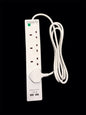 4 Gang 2m + 2 usb Surge Extention Lead image 0
